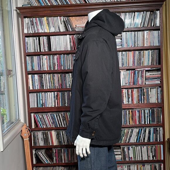 Dakota WorkPro Series Men's Sherpa Lined Hooded Duck Work Shirt Jacket - Picture 6 of 14